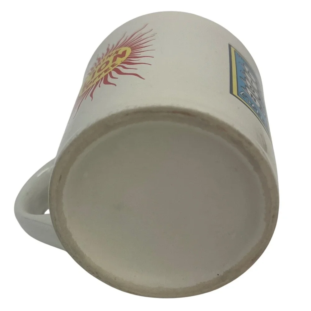 VTG Lion Coffee Hawaiian Island Heavy Ceramic Diner Mug Lion Crest Logo 80's
